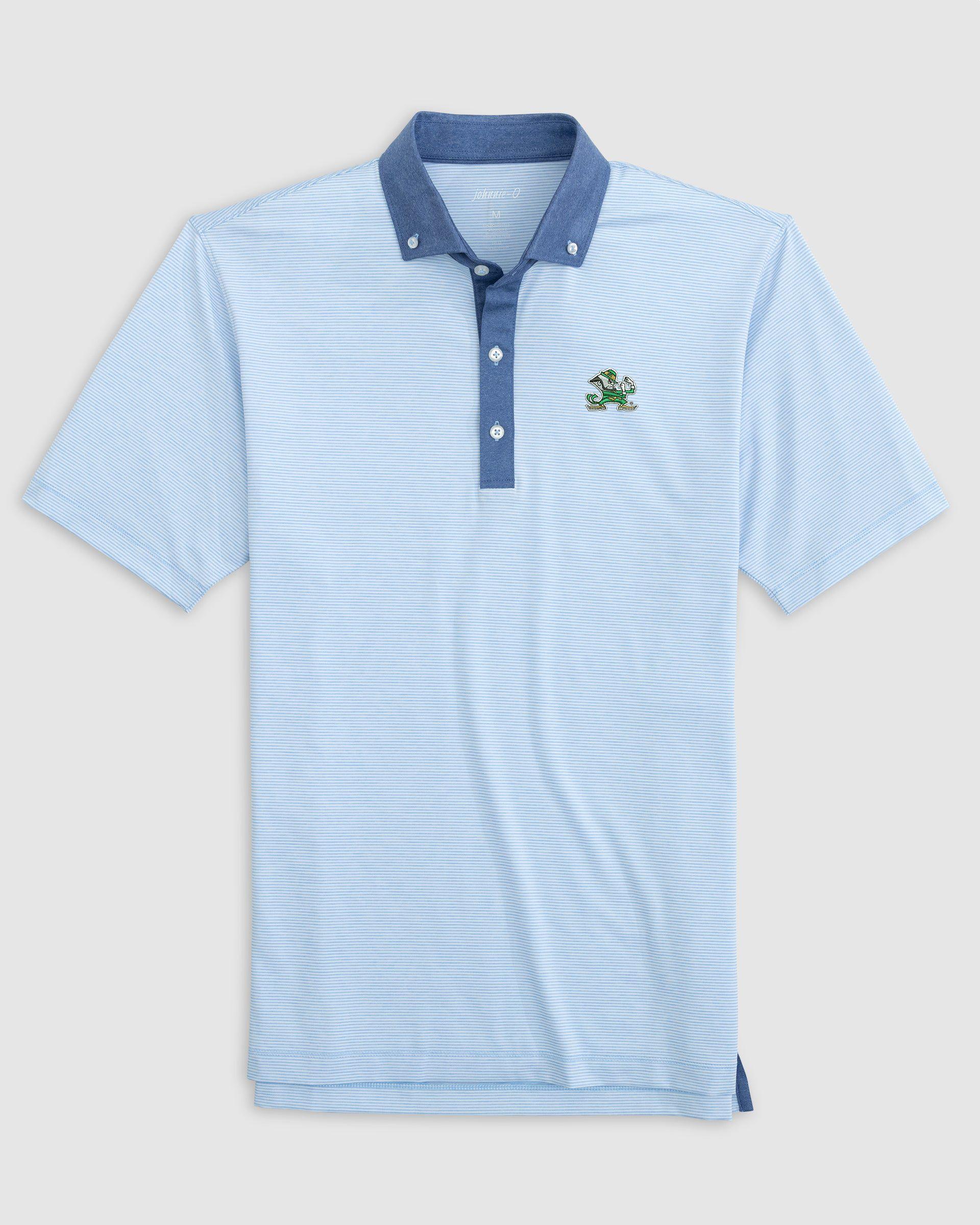 johnnie-O North Carolina Walsh Striped Jersey Performance Polo Product Image