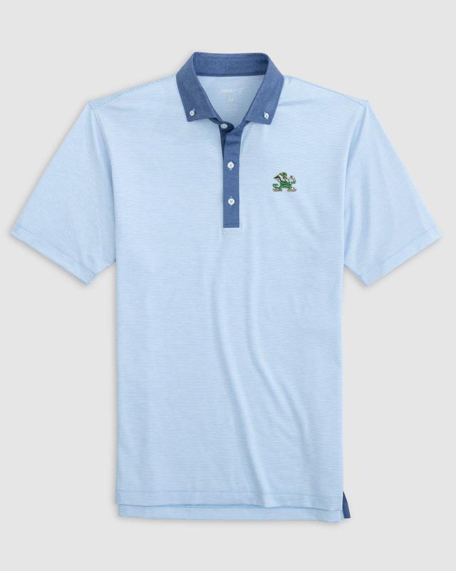 johnnie-O North Carolina Walsh Striped Jersey Performance Polo Product Image