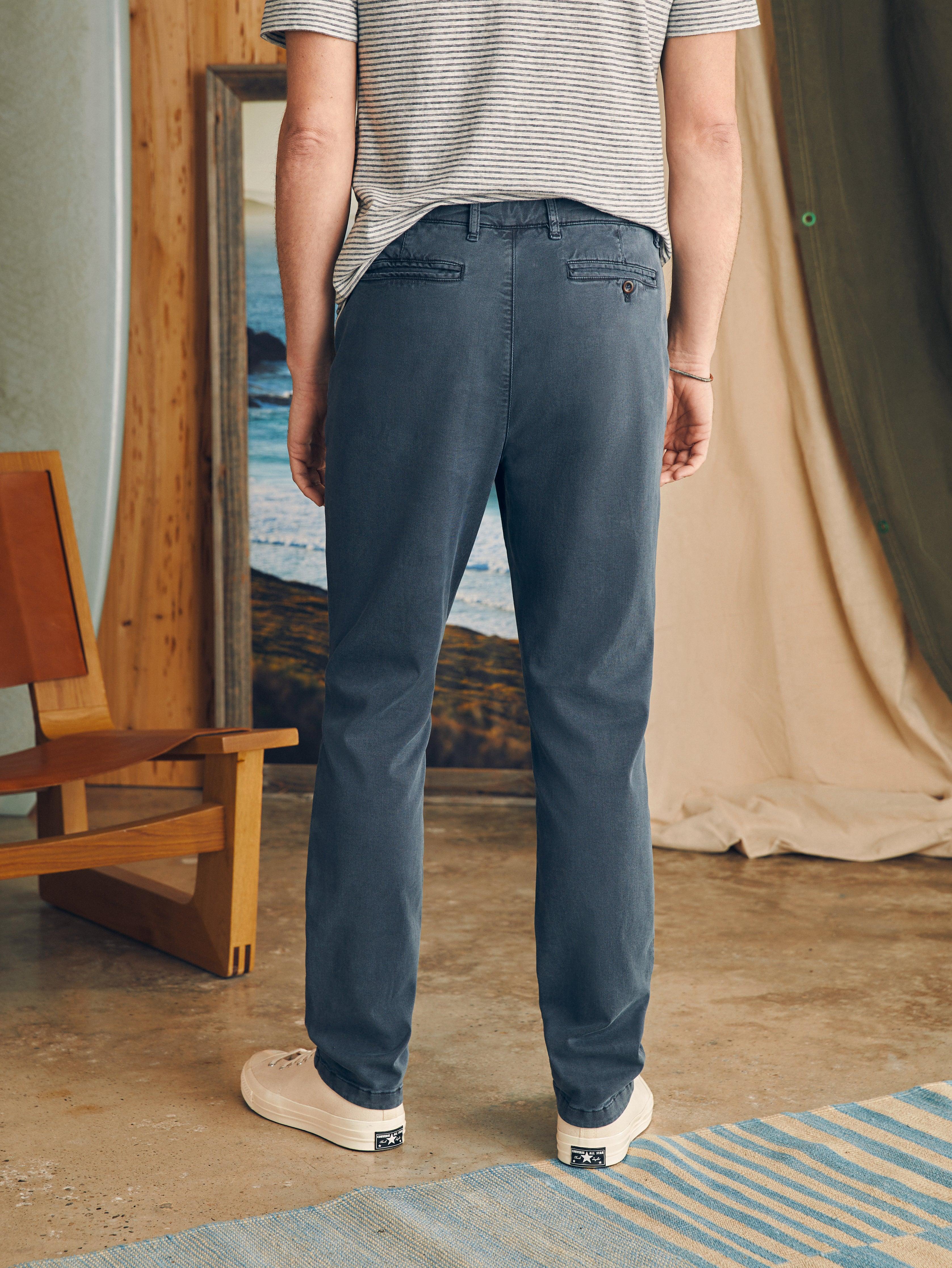 Coastline Stretch Chino (32" Inseam) - Blue Nights Male Product Image