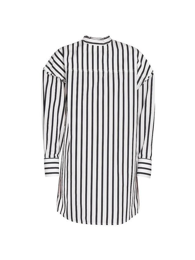 Womens Striped Shirtdress Product Image