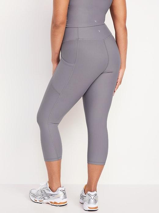 High-Waisted PowerSoft Crop Leggings Product Image