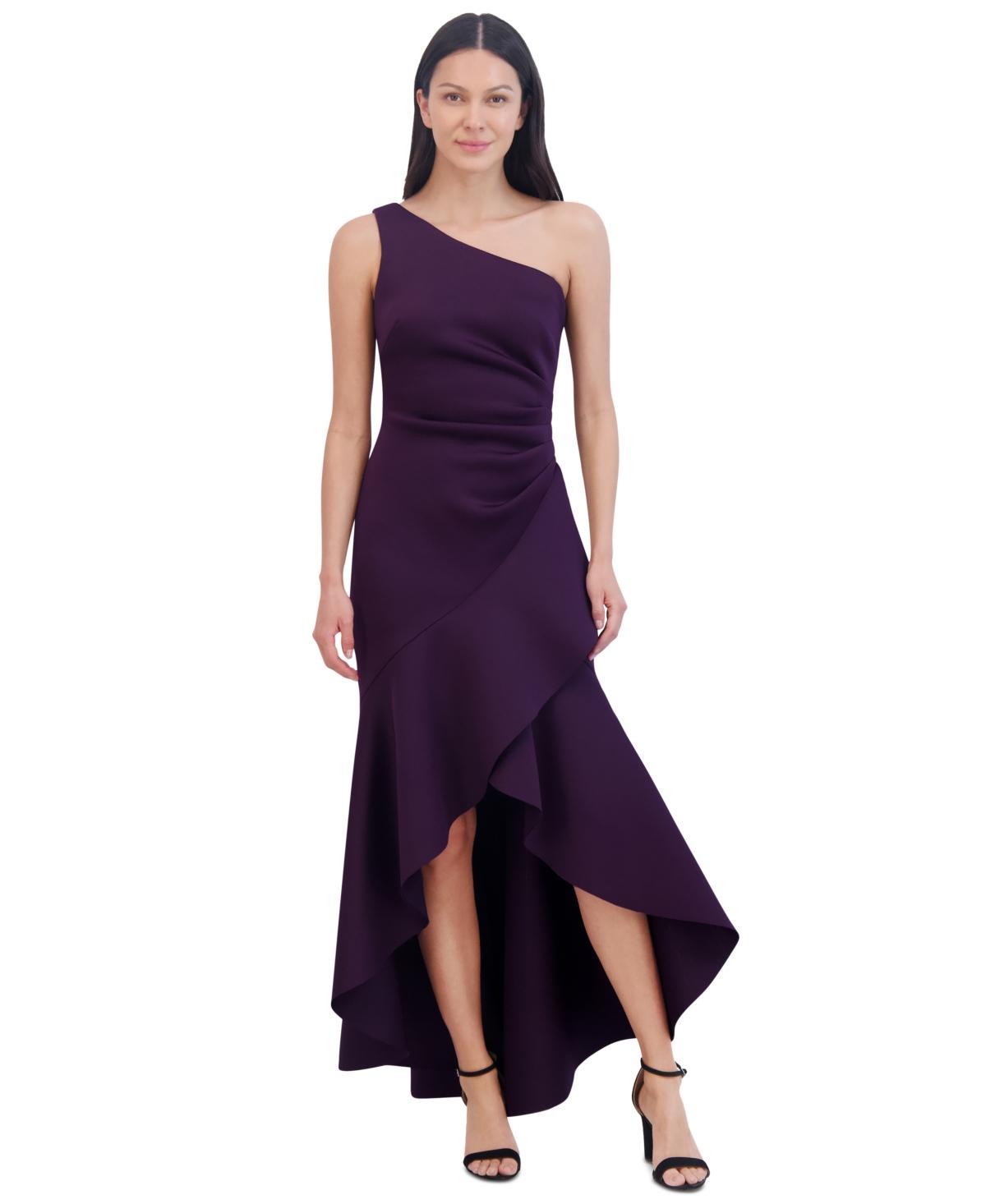 Women's One-Shoulder High-Low Hem Sleeveless Gown Product Image