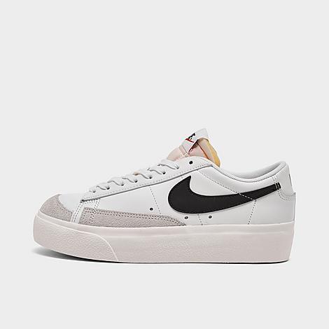 Nike Womens Nike Blazer Low Platform - Womens Shoes White/Black product image