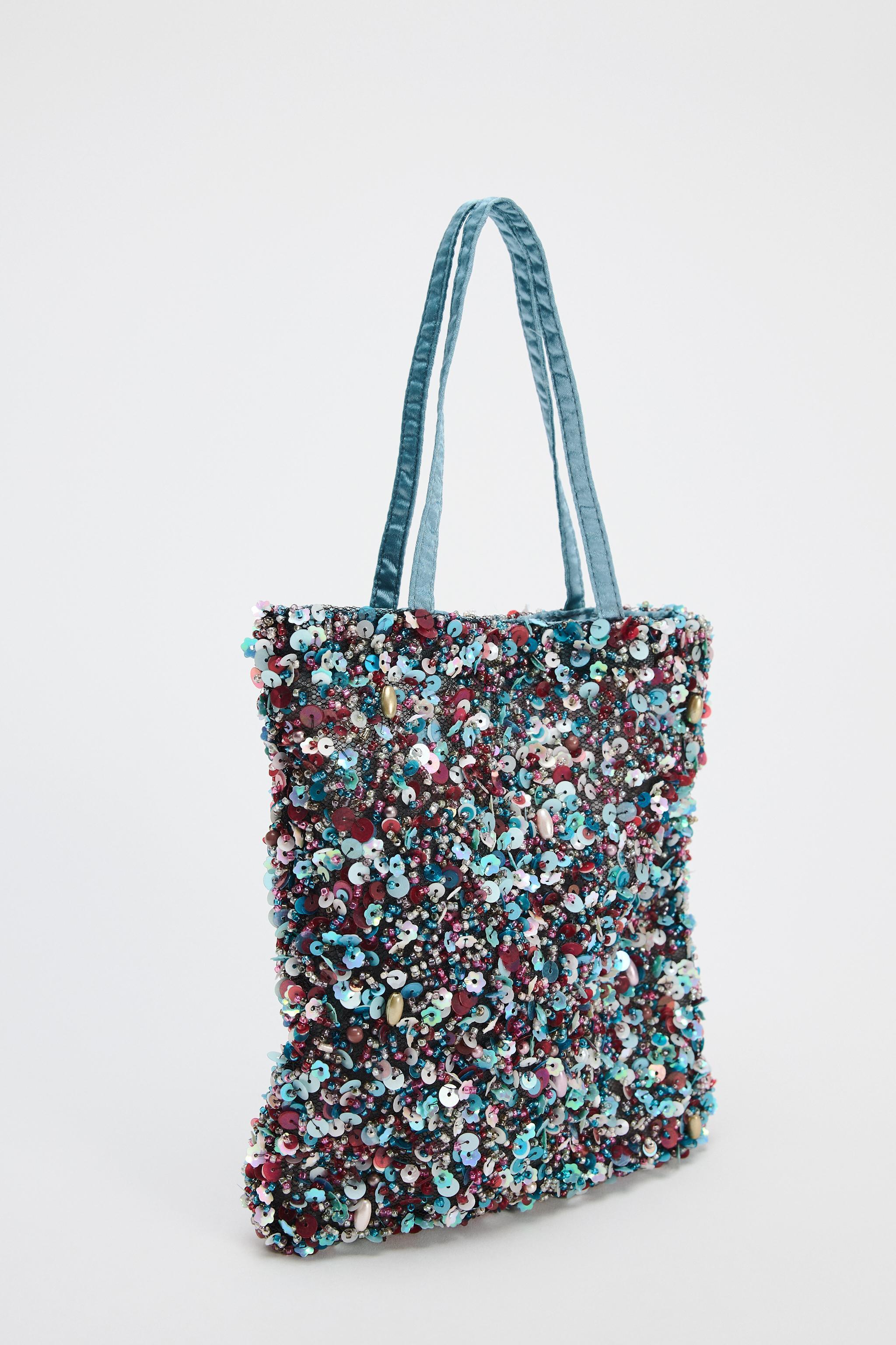 BEADED MINI BUCKET BAG Product Image