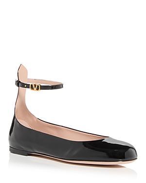 Valentino Garavani Tan Go Ballerina Flat in Nero - Black. Size 40 (also in ). product image