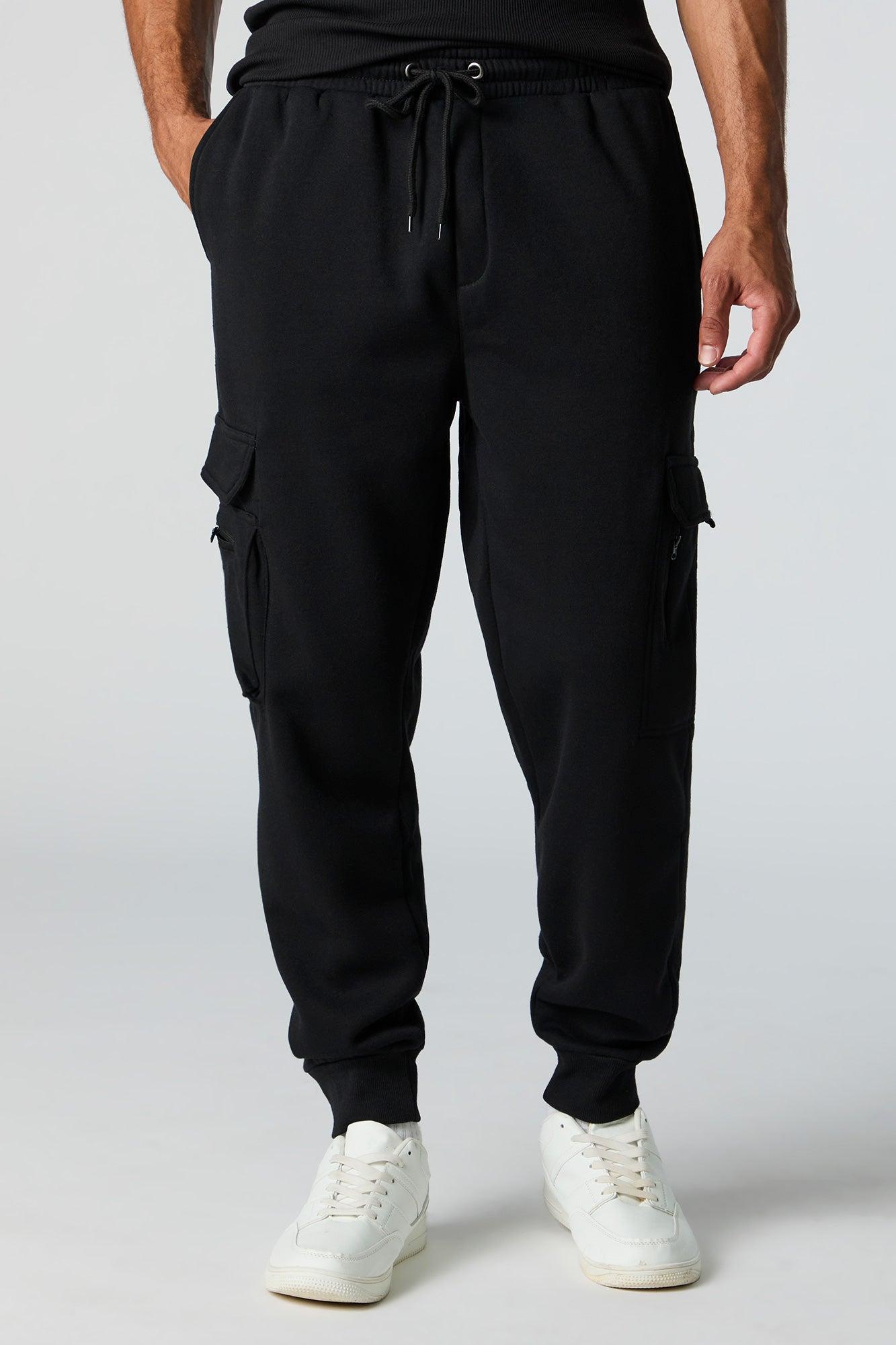 Fleece Zip Pocket Cargo Jogger Male Product Image