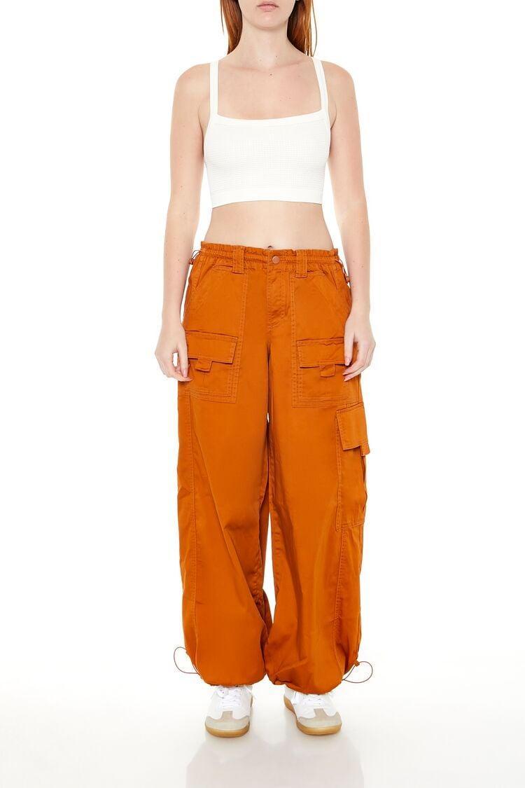 Twill Toggle Drawstring Joggers | Forever 21 Product Image