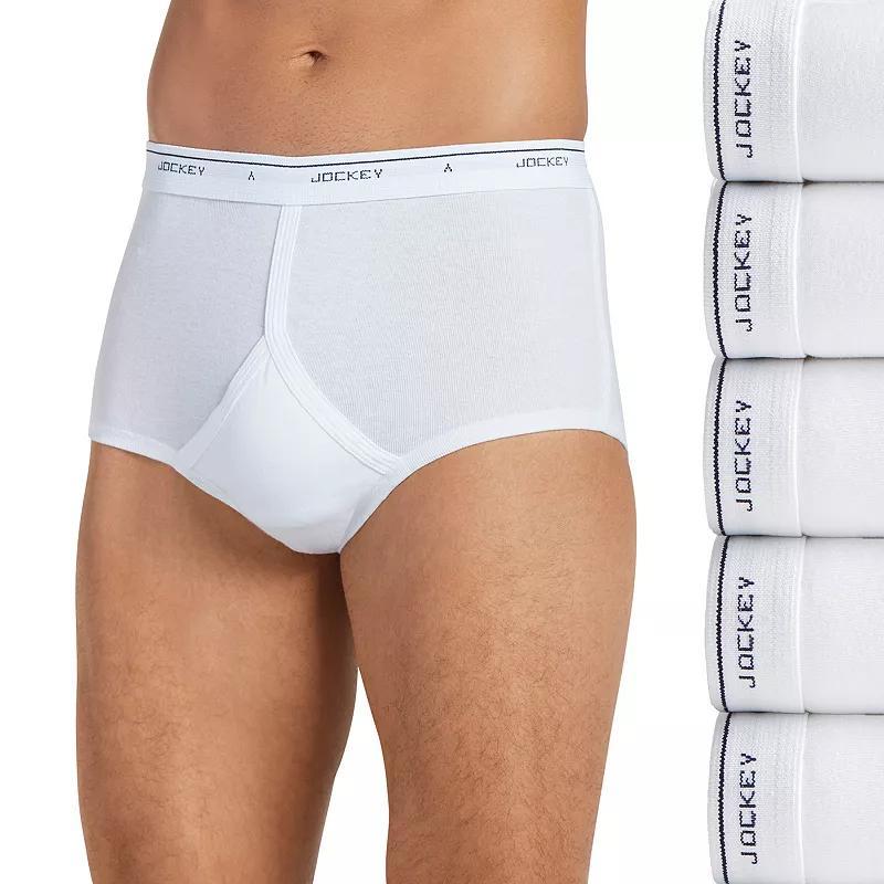 Mens Jockey 4-pack + 1 Bonus Classic StayNew Full Rise Briefs Product Image