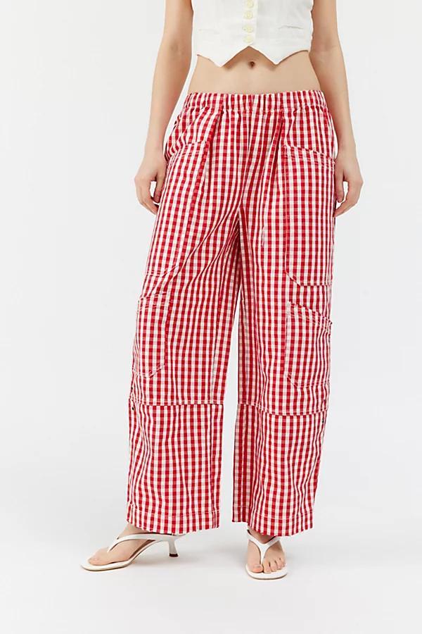 BDG Charlie Gingham Wide-Leg Pant Womens at Urban Outfitters Product Image