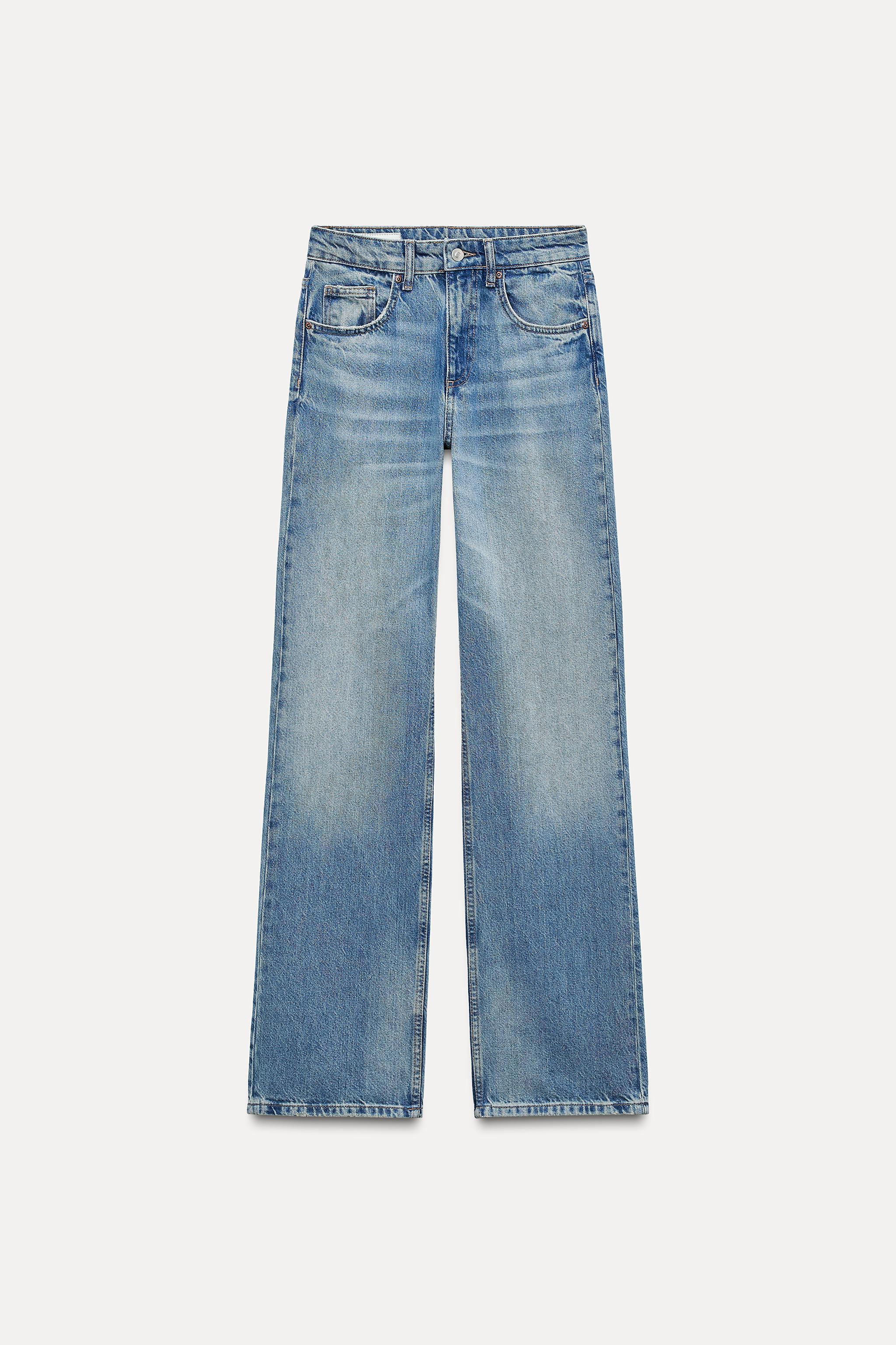 FULL LENGTH TRF MID-RISE WIDE LEG JEANS Product Image