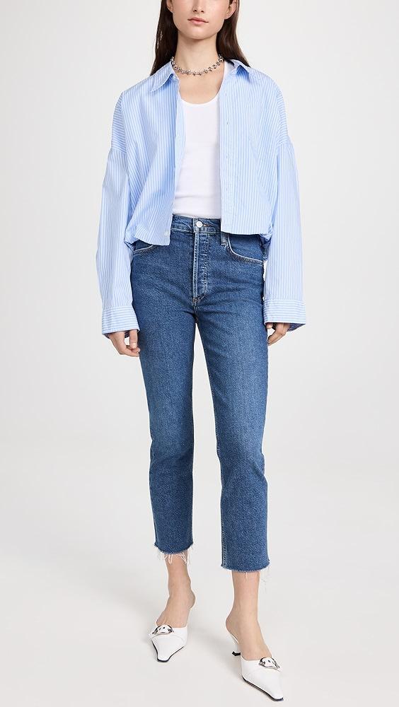 AGOLDE Riley High Rise Straight Crop Jeans | Shopbop Product Image