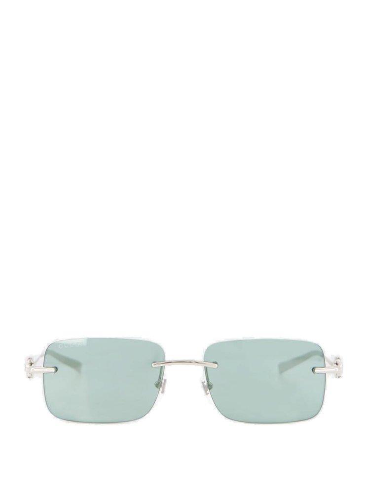 Eyewear Rectangle Frame Sunglasses In Silver Product Image