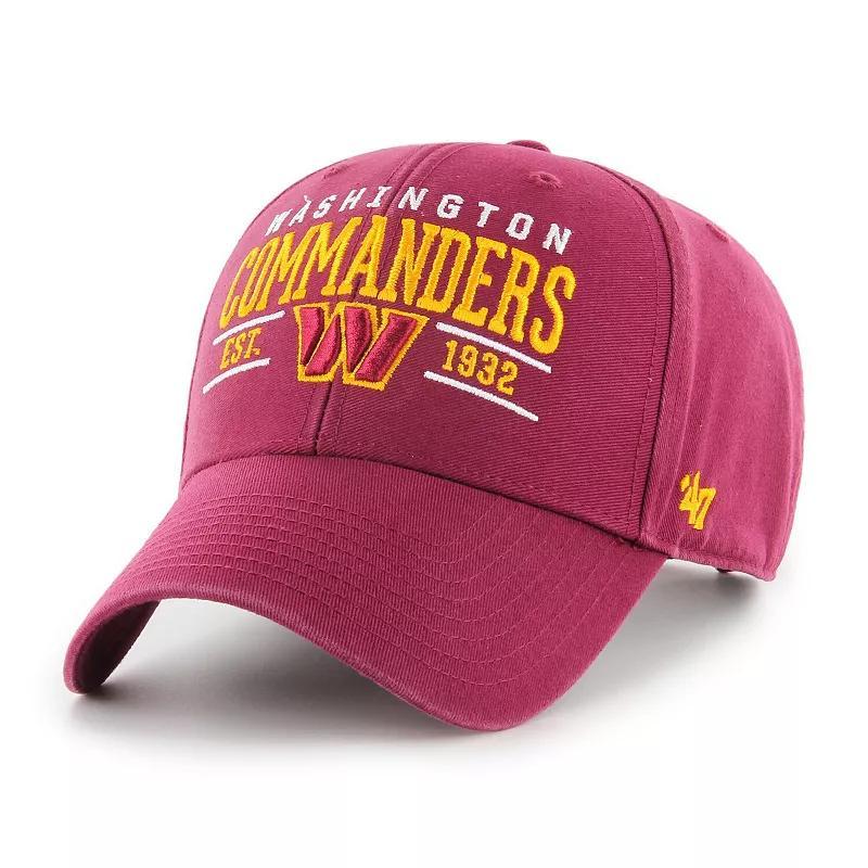 Mens 47 Burgundy Washington Commanders Centerline MVP Adjustable Hat Product Image