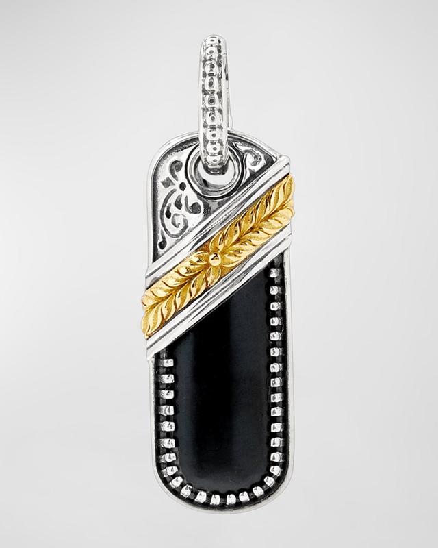 Womens Laconia Sterling Silver, 18K Yellow Gold & Onyx Pendant Product Image