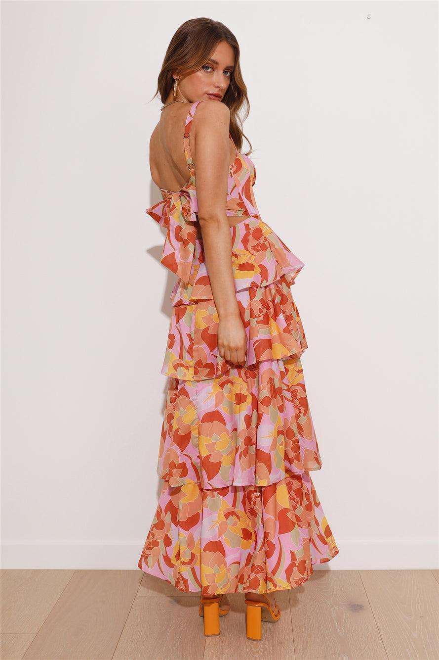 She Found Love Maxi Dress Pink Product Image