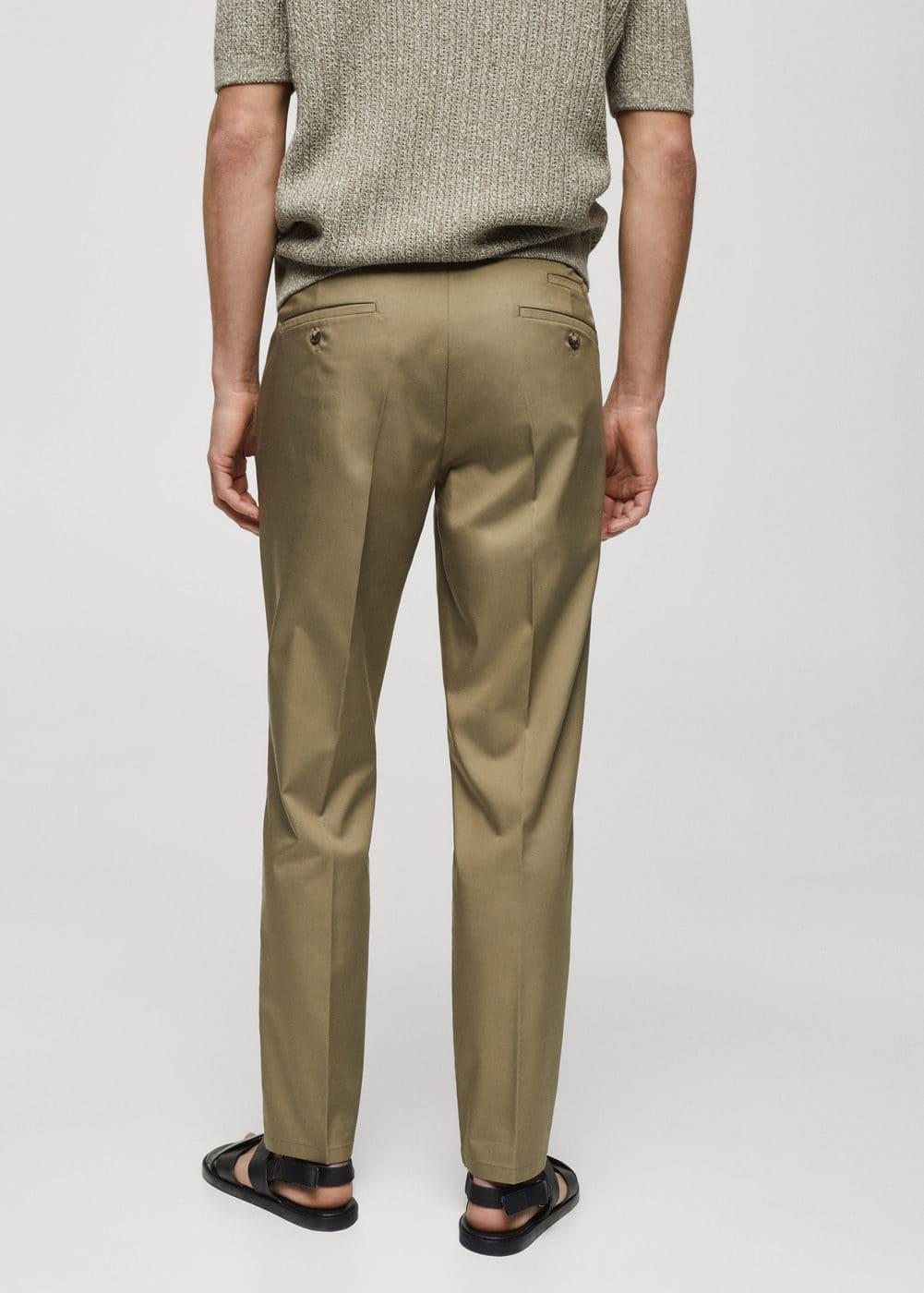 MANGO MAN - Slim fit lyocell pants khakiMen Product Image