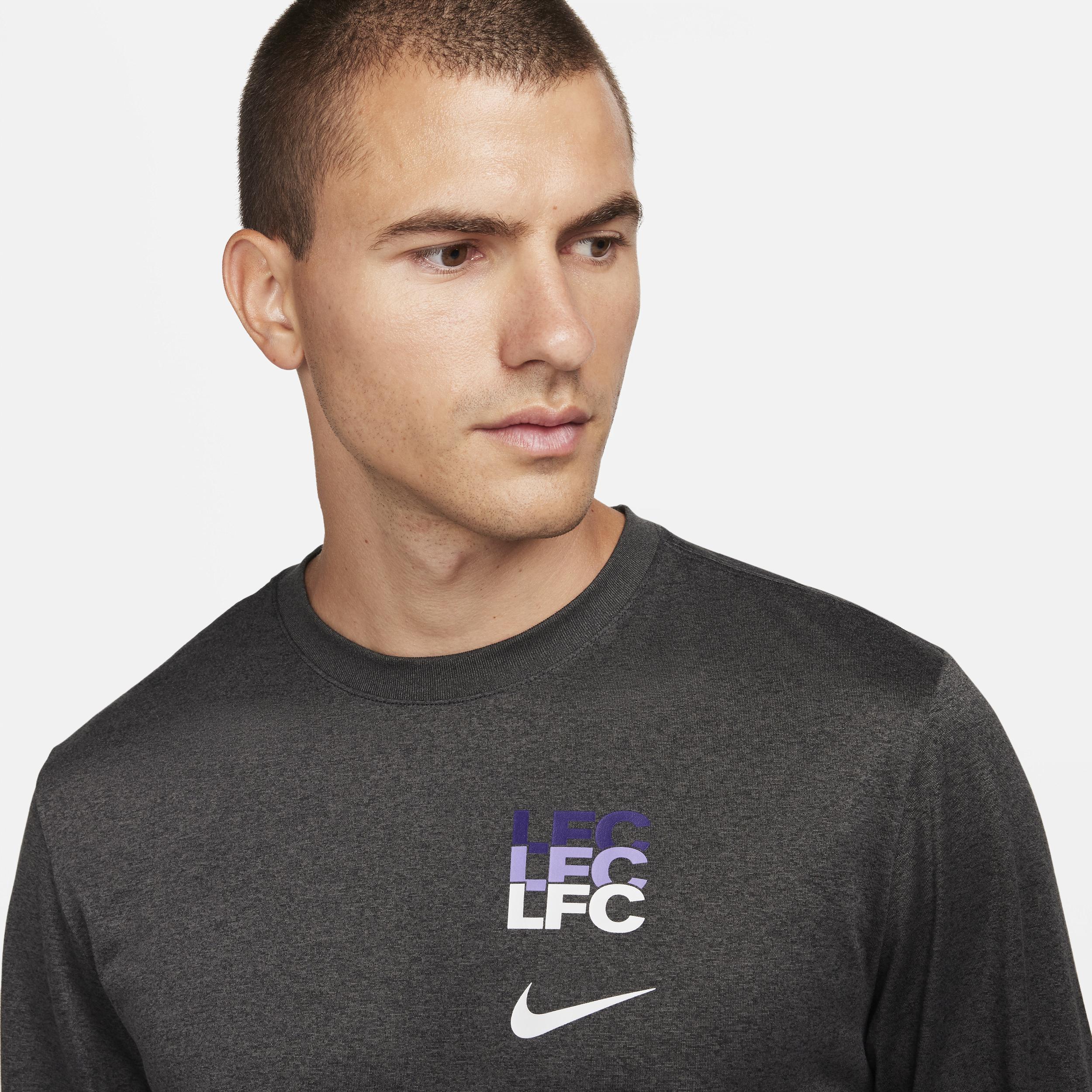 Mens Nike Heather Charcoal Liverpool Legend Long Sleeve T-Shirt Product Image