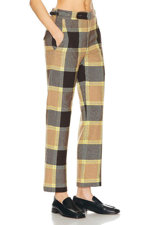 BODE Charleston Plaid Trouser in Mustard Product Image