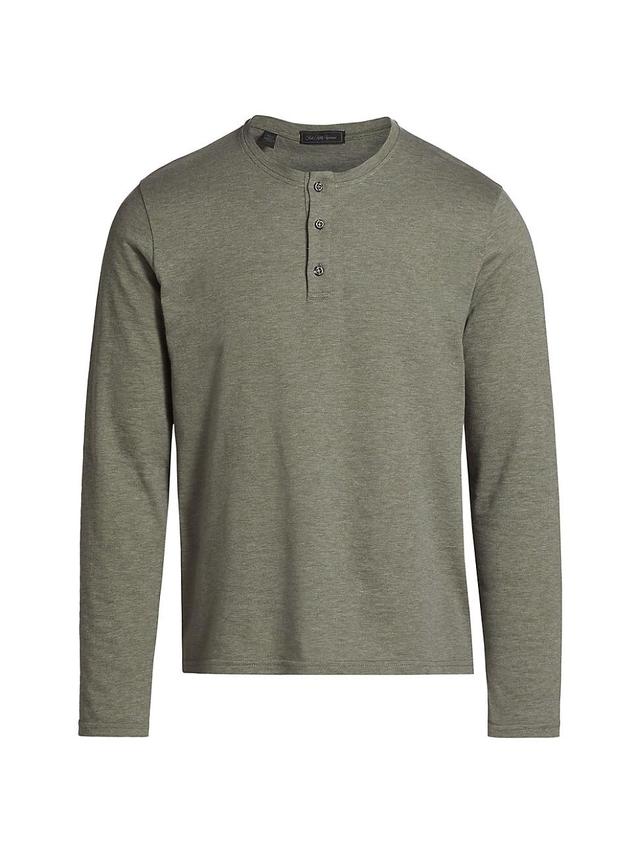 Mens COLLECTION Heathered Long-Sleeve Henley Product Image