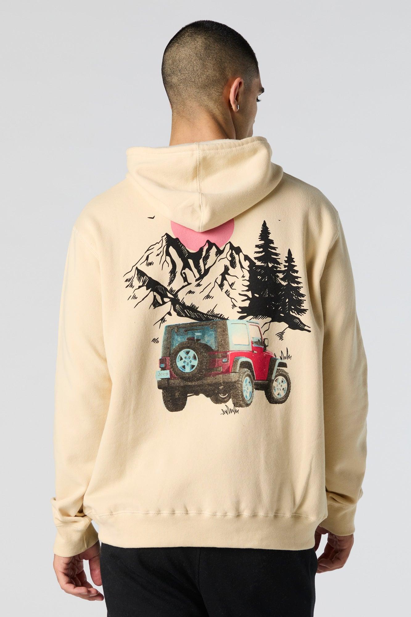 Jeep Graphic Fleece Hoodie Male Product Image