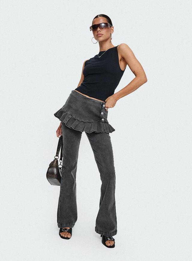 Jordynne Layered Pant Washed Black Product Image