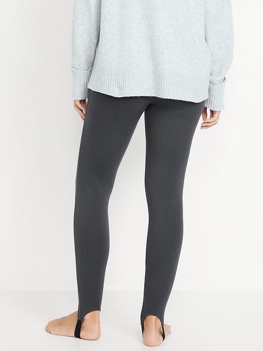 High-Waisted Fleece-Lined Stirrup Leggings product image