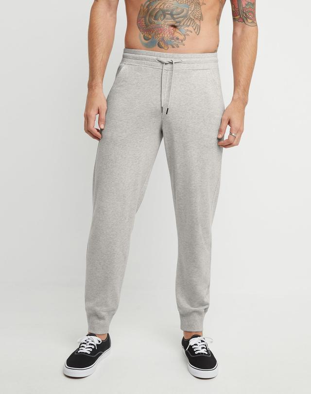 Hanes Mens French Terry Jogger Sweatpants With Pockets Light Steel S Product Image