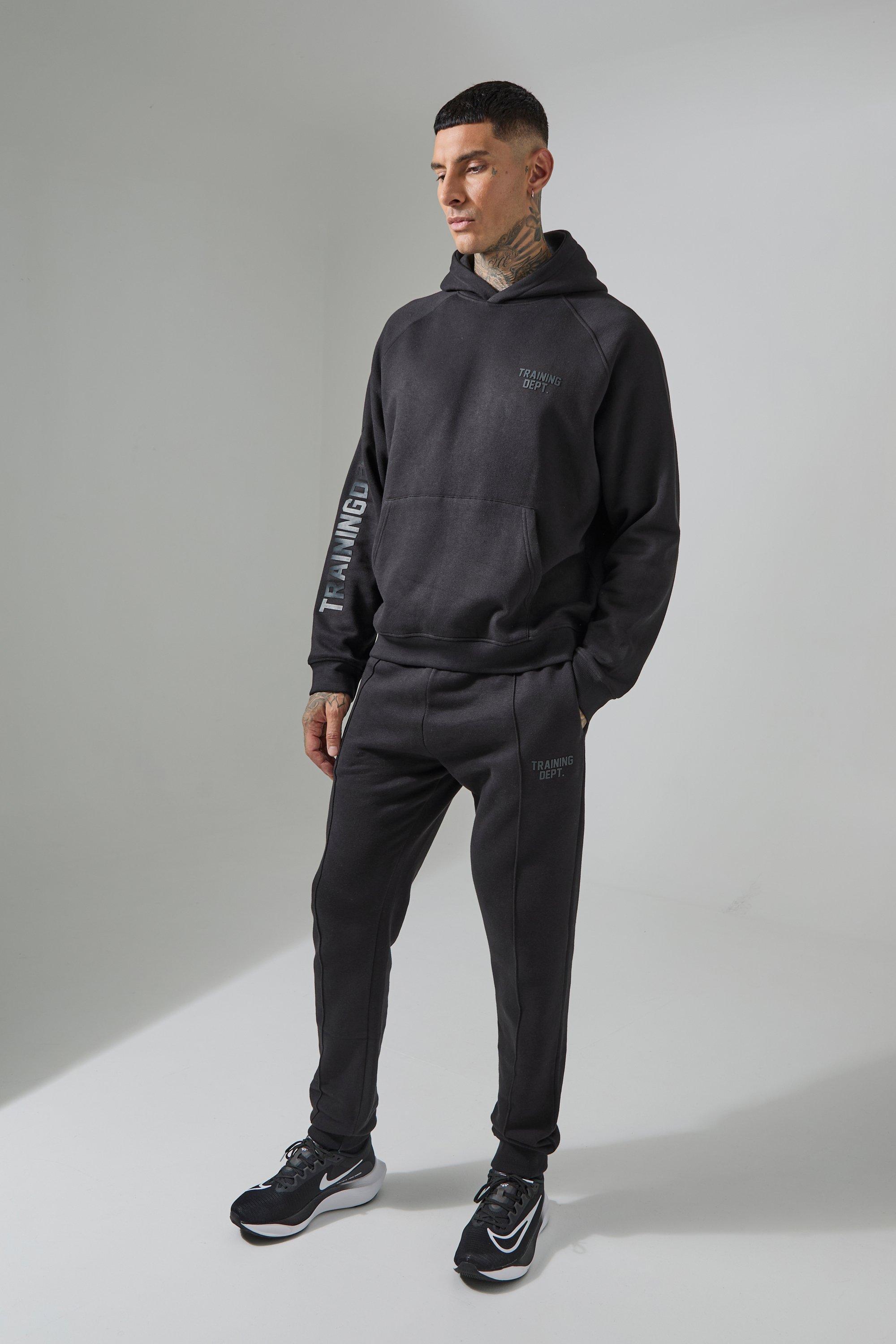 Tall Man Active Training Dept Boxy Hoodie & Slim Sweatpants Tracksuit | boohooMAN USA Product Image