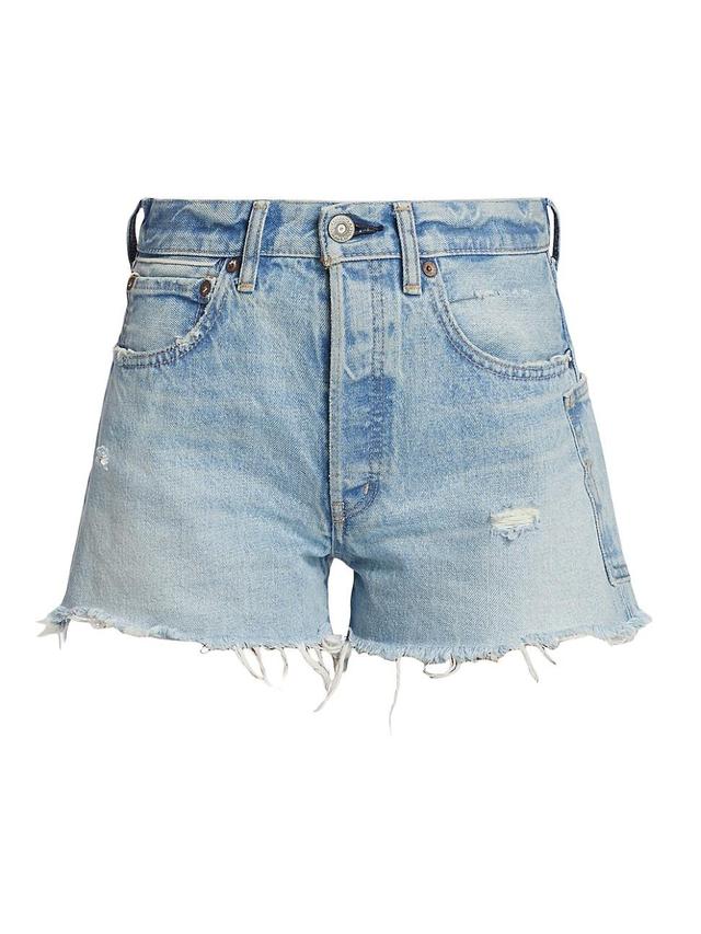 Womens Mckendree Distressed Denim Shorts Product Image