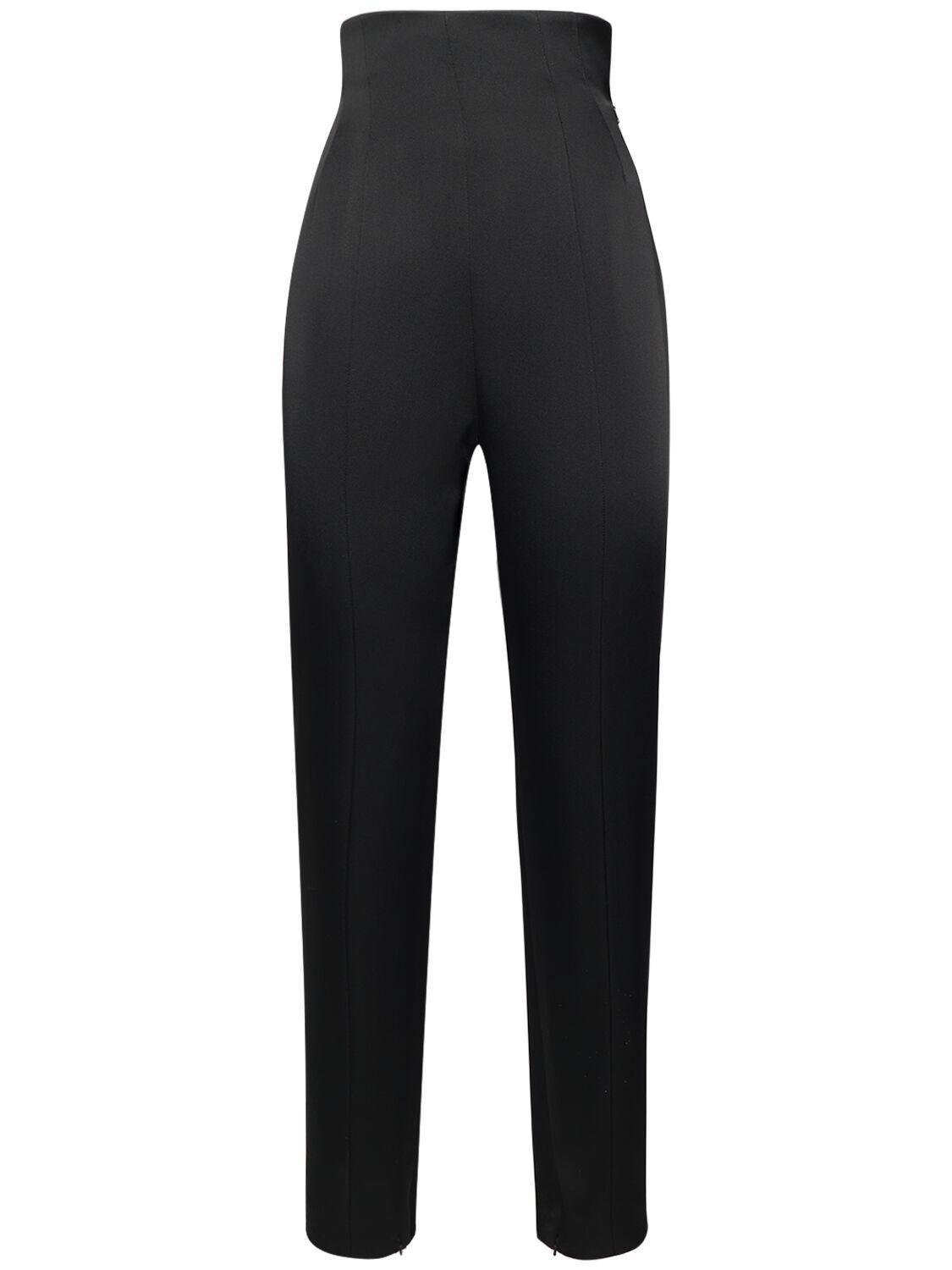 Lenn Bonded Crepe Pants In Black Product Image