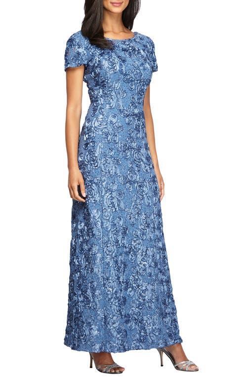 Alex Evenings Embellished Lace A-Line Evening Gown Product Image