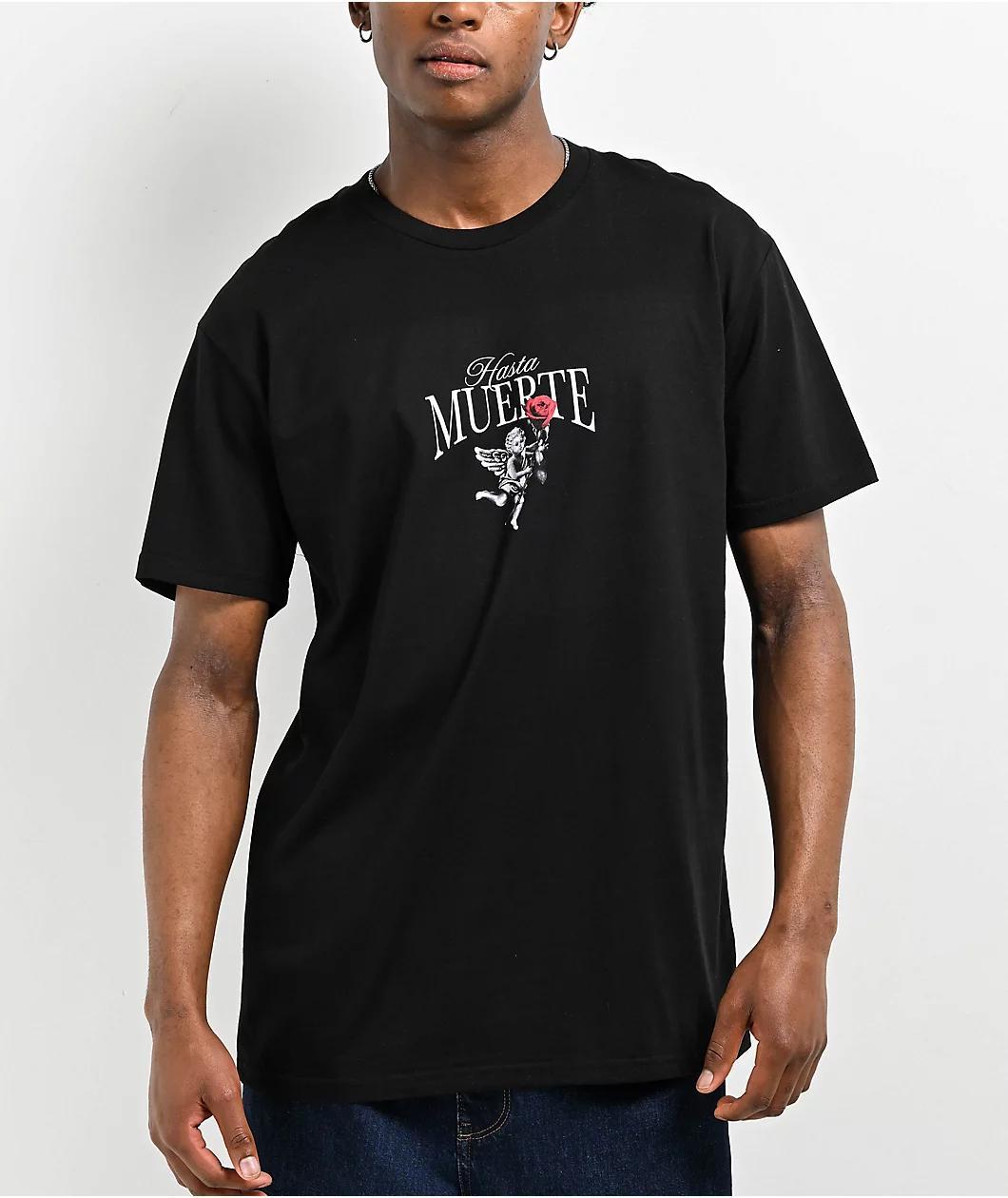 Hasta Muerte Inside Out Black T-Shirt Product Image