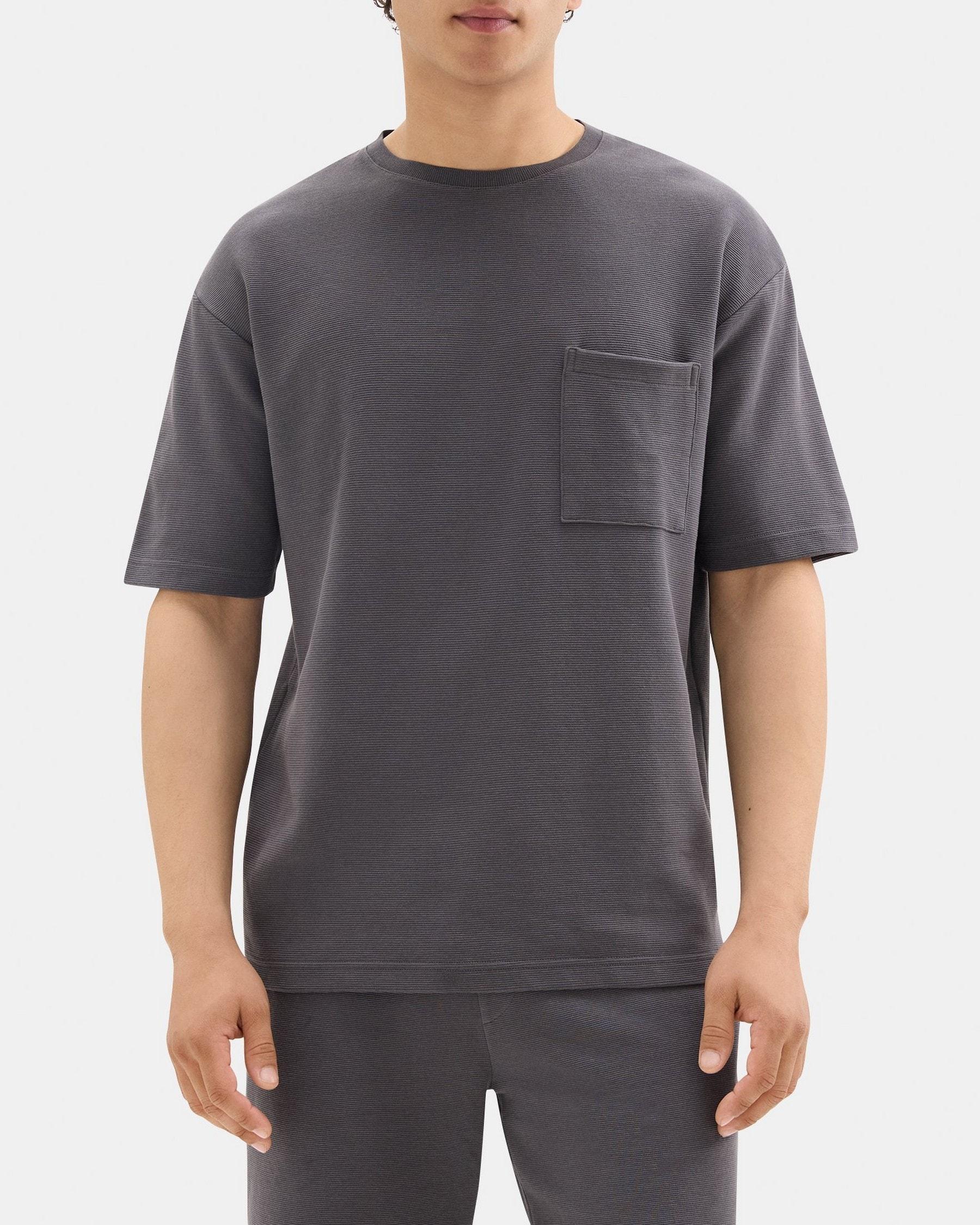 Relaxed Short-Sleeve Tee in Stretch Cotton Product Image