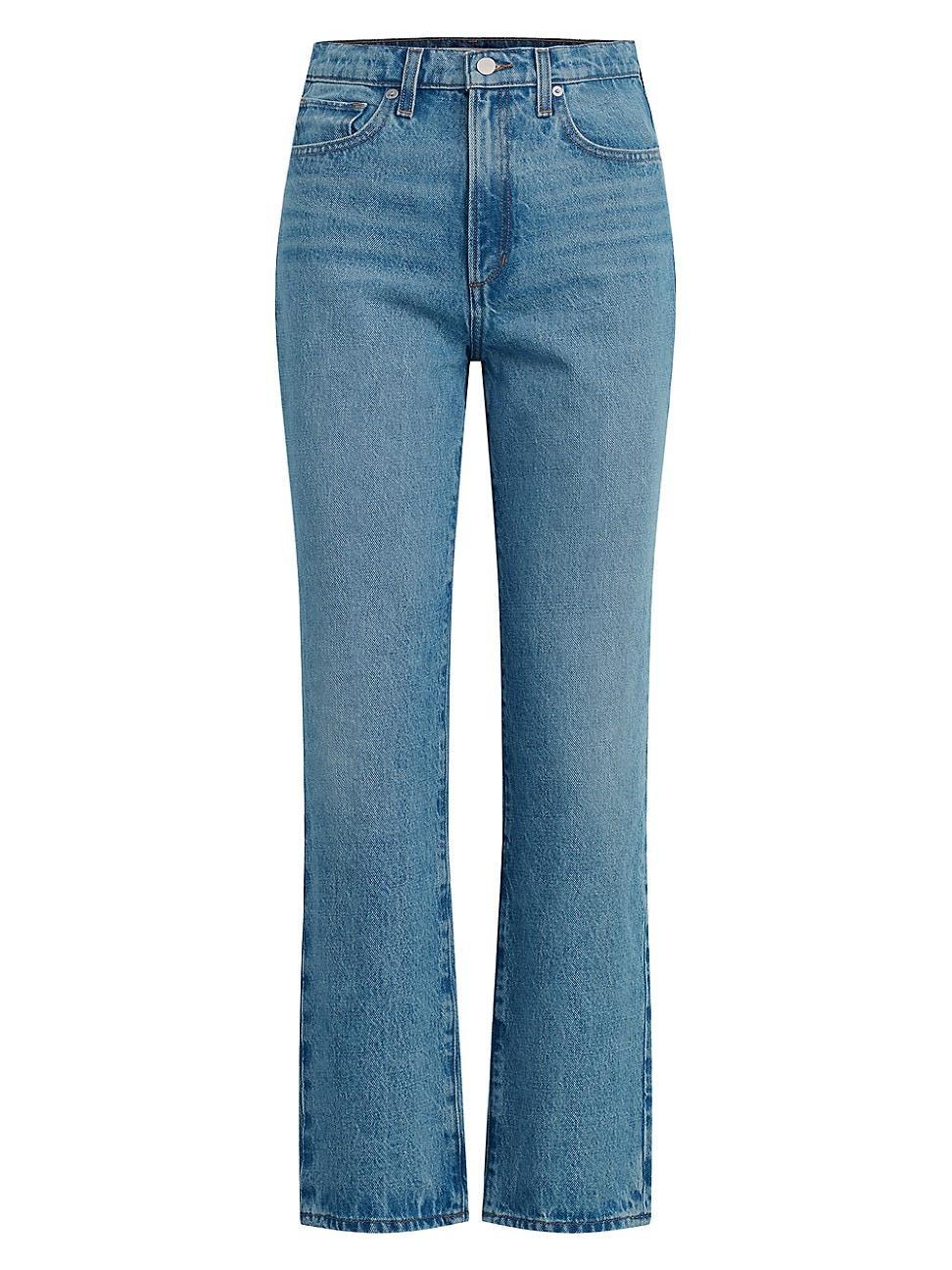 Womens The Margot High-Rise Straight-Leg Ankle Jeans Product Image