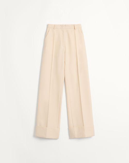 DIAGONAL DRY WOOL PANTS  Product Image