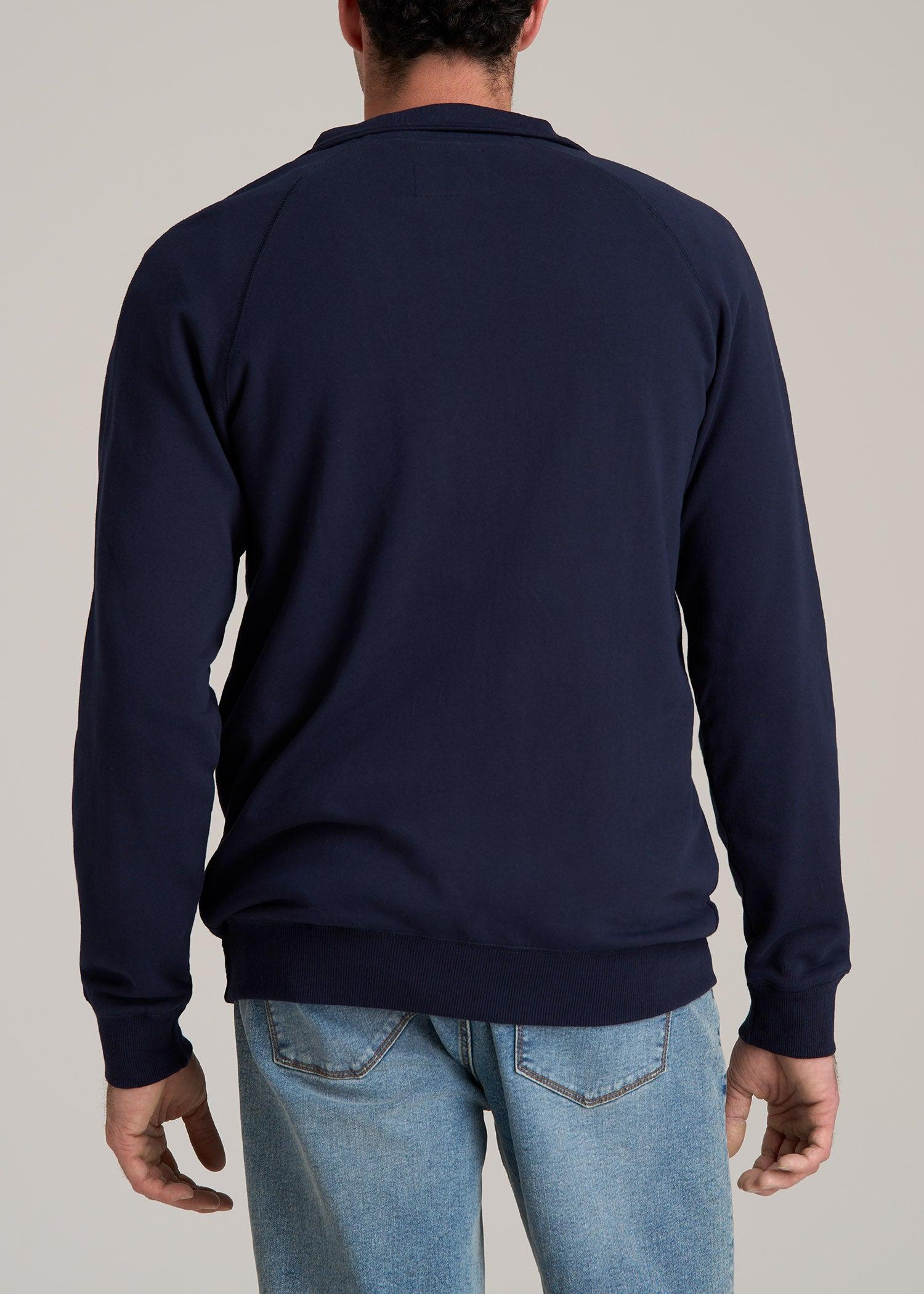 Wearever 2.0 French Terry Quarter-Zip Tall Men's Sweatshirt in Evening Blue Male Product Image