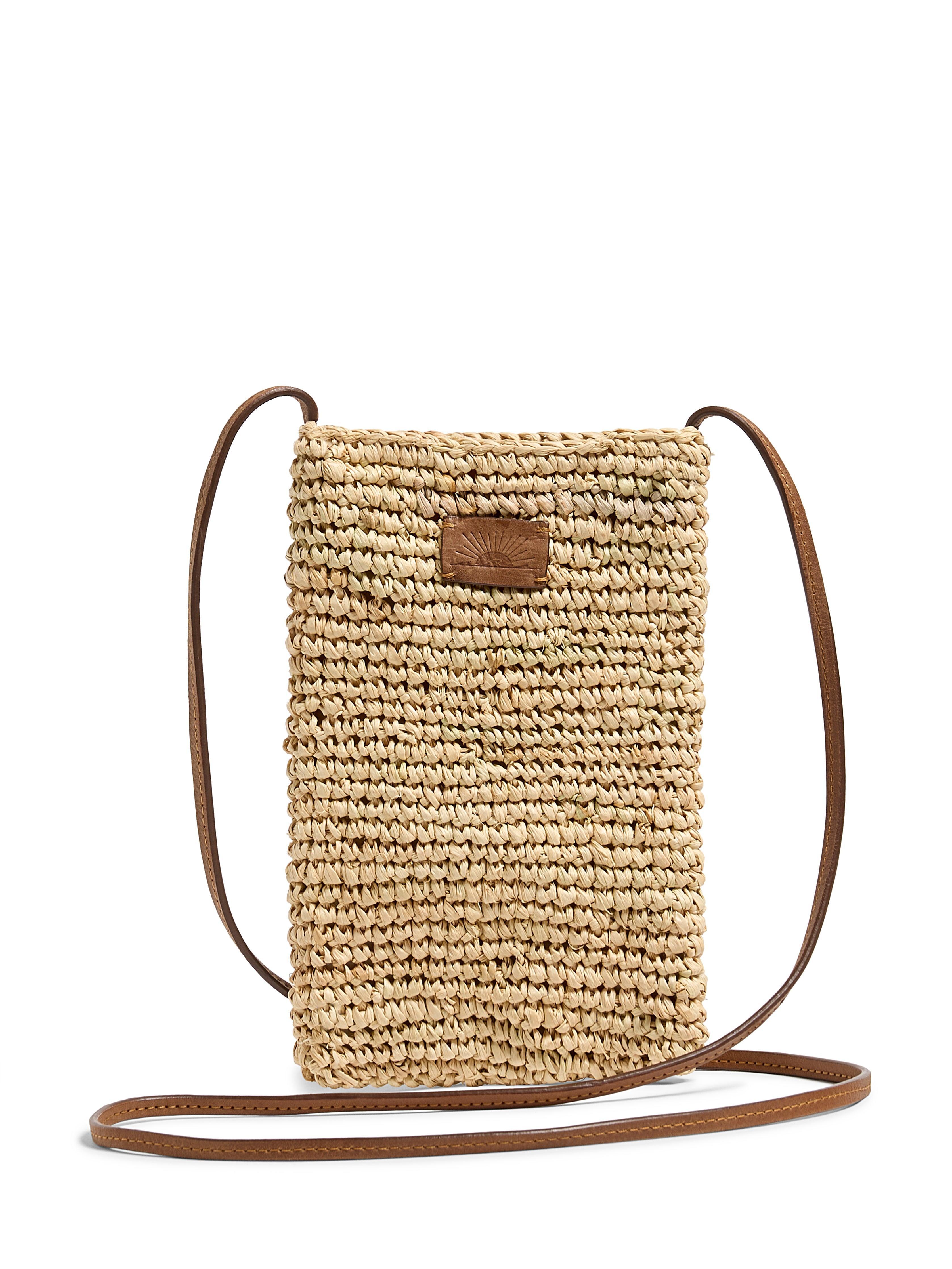 Raffia Phone Bag - Natural Female Product Image