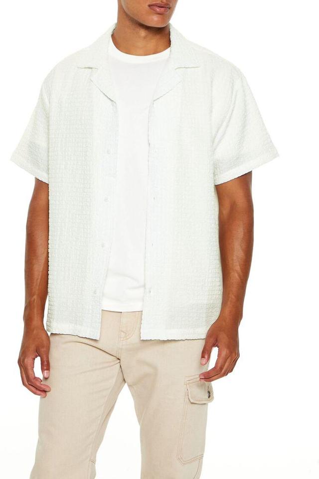 Textured Cuban-Collar Shirt | Forever 21 Product Image