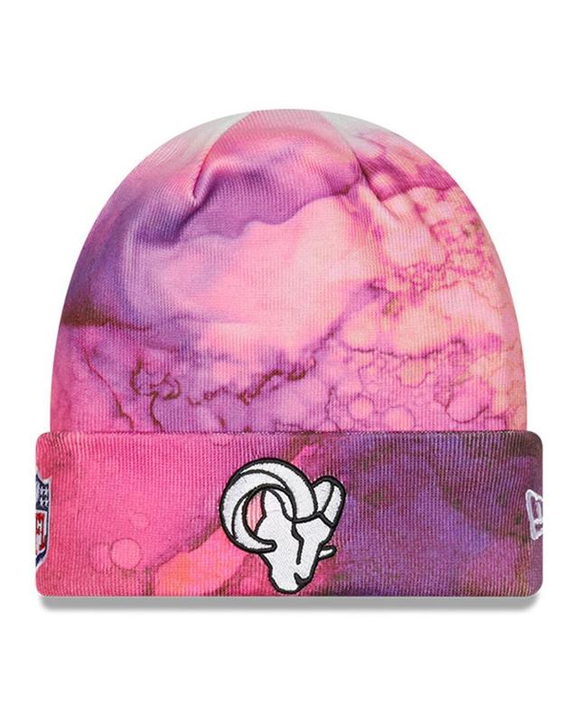 Mens New Era Pink Los Angeles Rams 2022 Nfl Crucial Catch Knit Hat Product Image