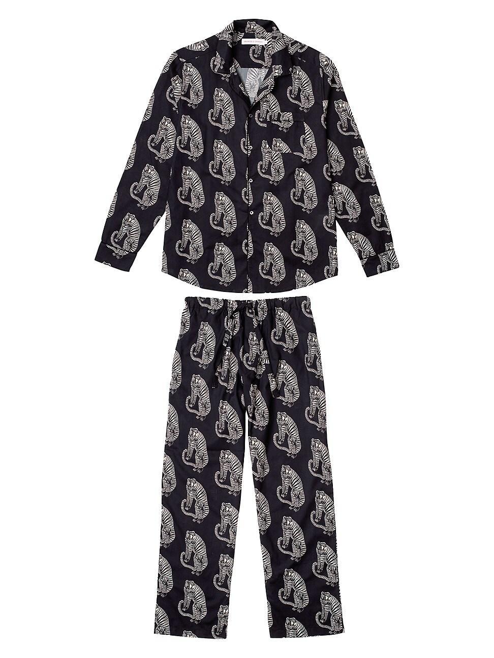 Mens The Originals Sansindo Tiger Cotton Pajamas Product Image