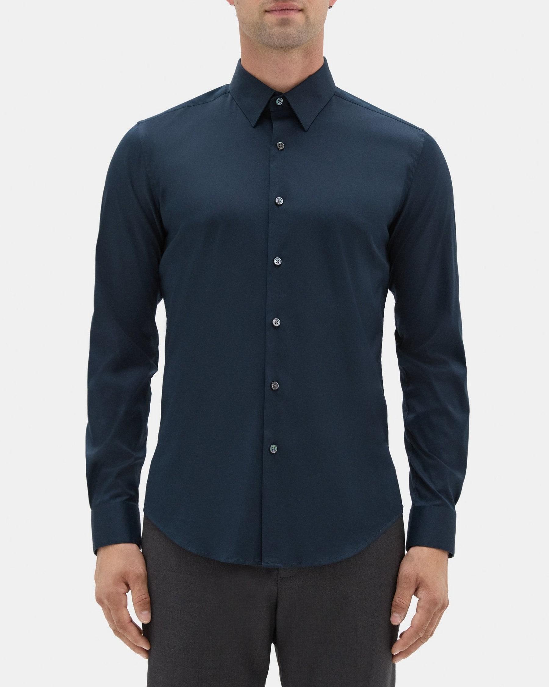 Tailored Shirt In Stretch Cotton Product Image