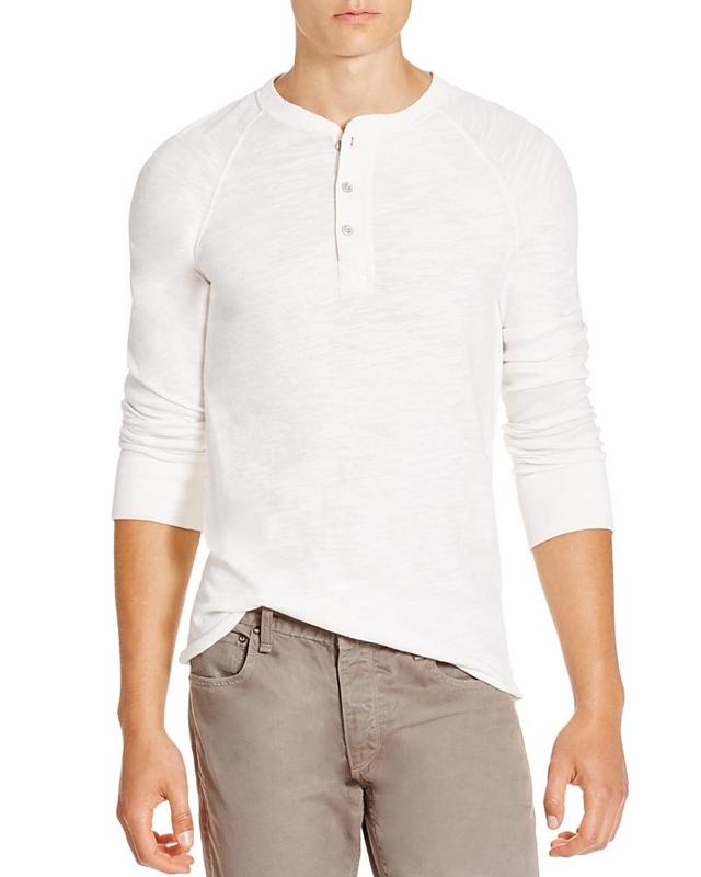 Rag & Bone Classic Henley White. (also in ). Product Image