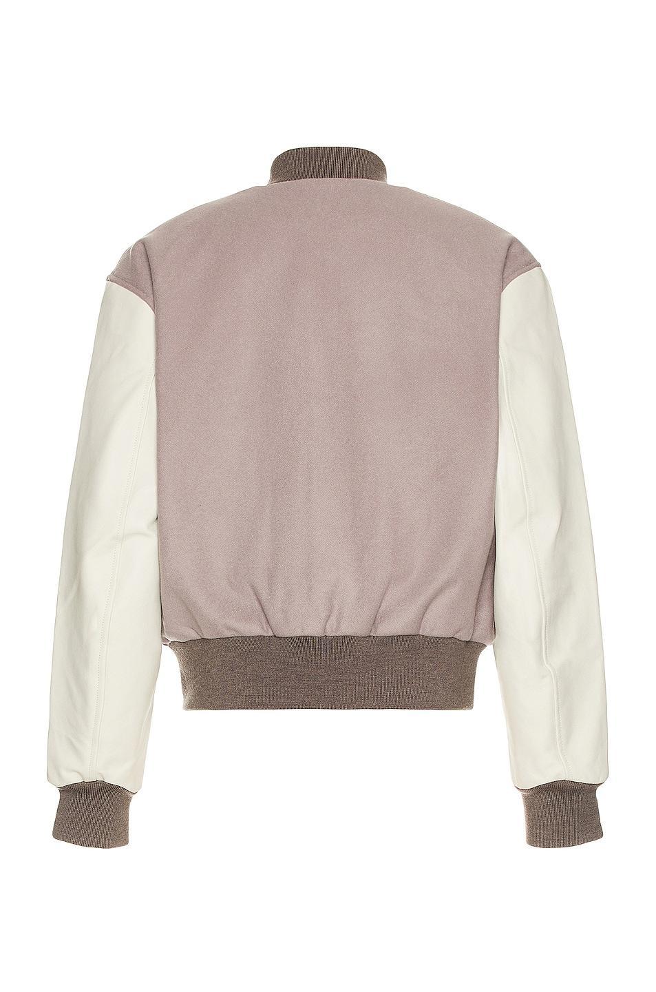 JOHN ELLIOTT Varsity Jacket Nude. (also in XL/1X). Product Image