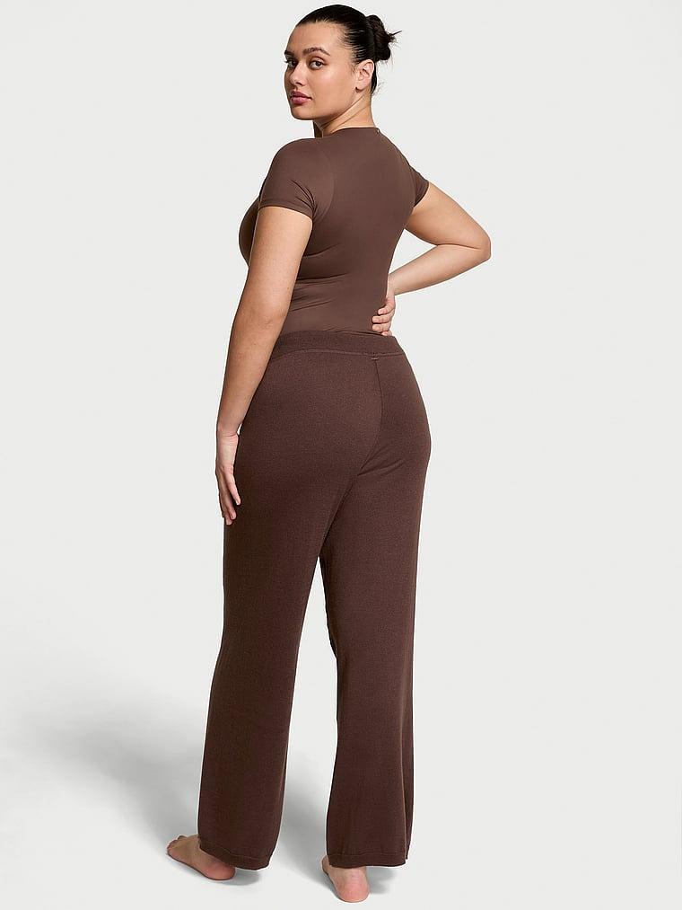 Luxe Crème Knit Lounge Pants Product Image