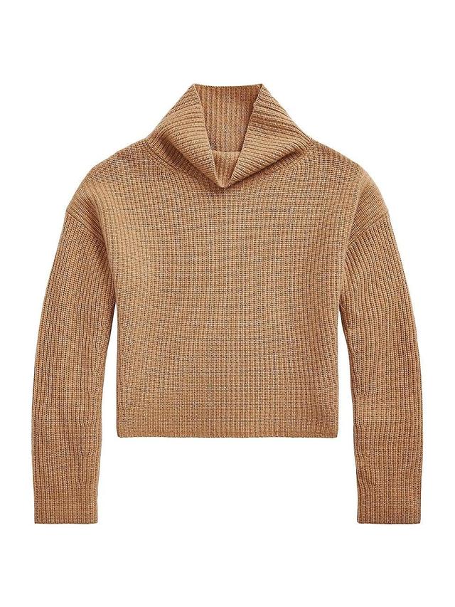 Womens Ribbed Mockneck Sweater Product Image