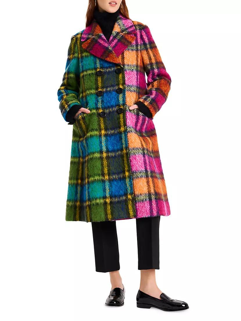 Mainline Grand Plaid Wool Double-Breasted Coat Product Image