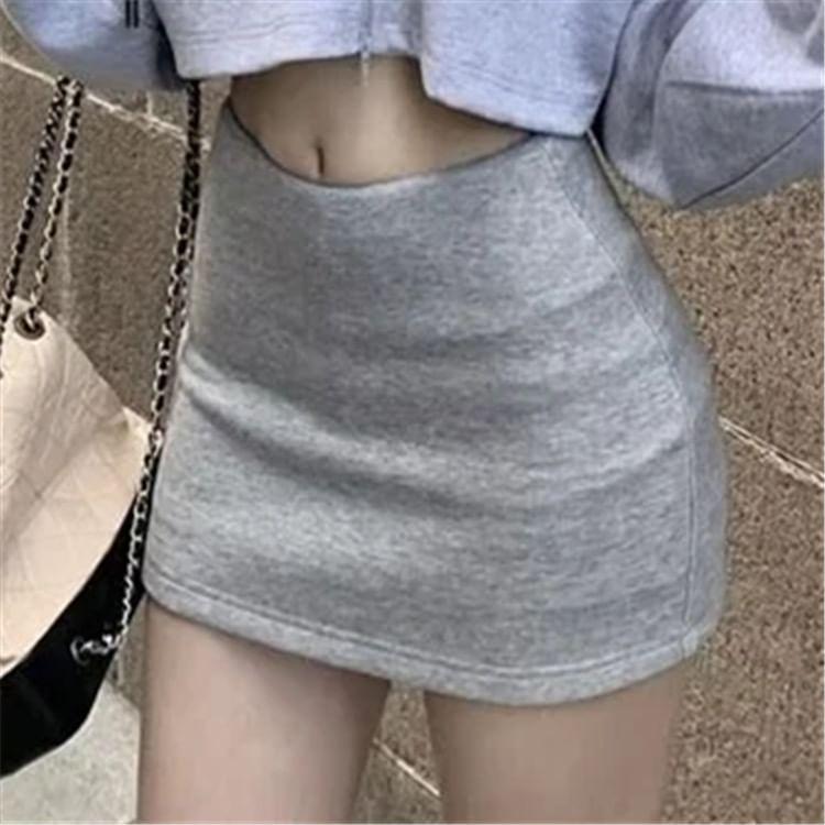 High Rise Plain Mini Pencil Skirt product image