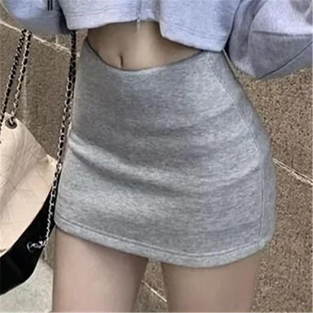 High Rise Plain Mini Pencil Skirt Product Image