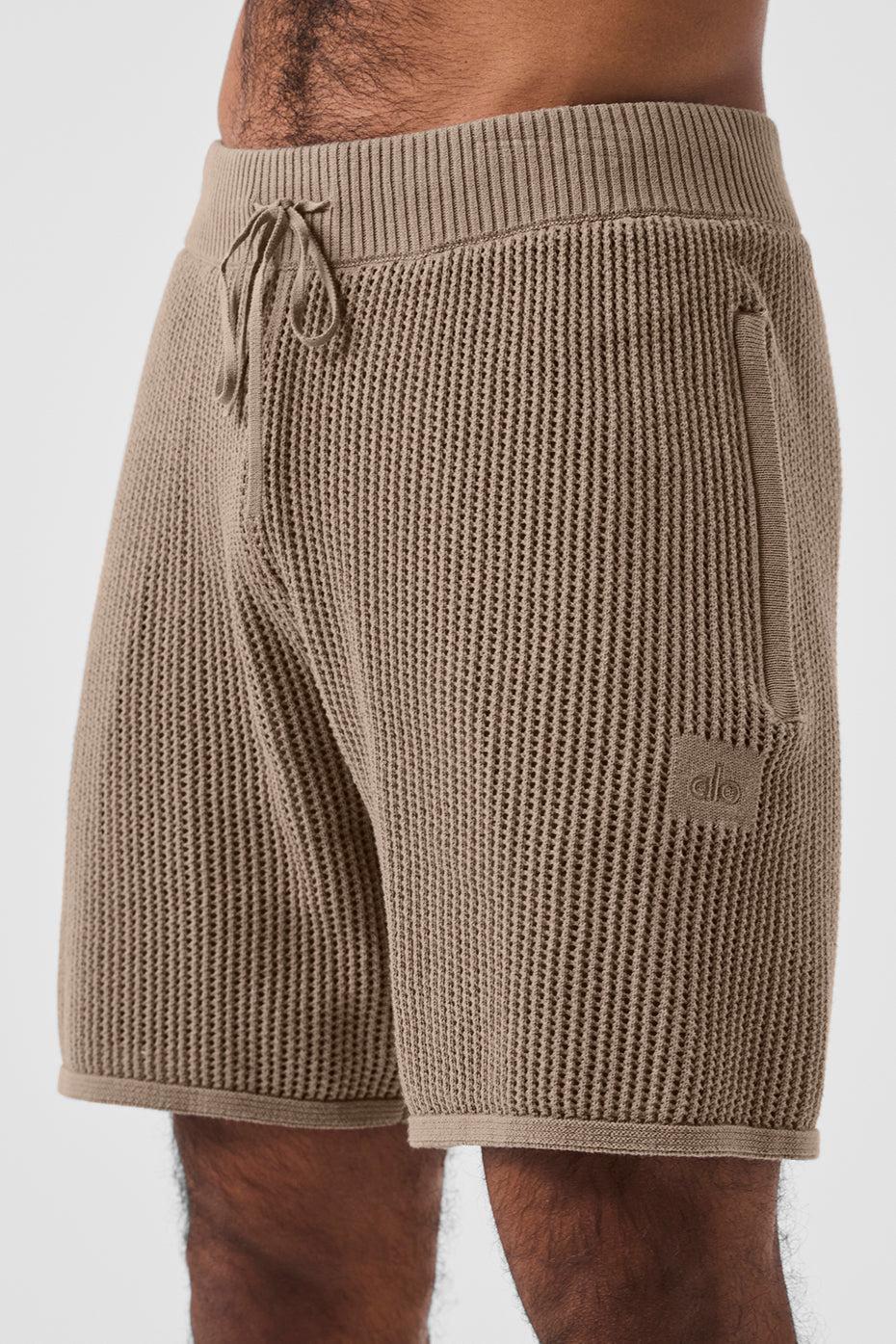 Open-Knit Short - Gravel Male Product Image