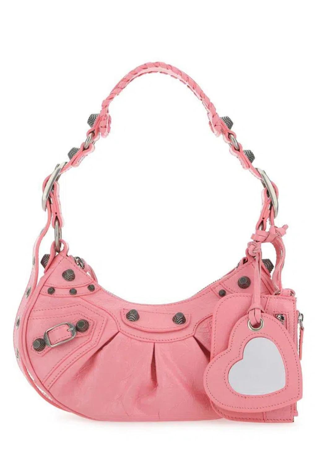 BALENCIAGA Shoulder Bags In Pink Product Image